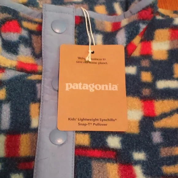 Nwt Patagonia youth sz xl 14 synchilla fleece pullover great colors and …
